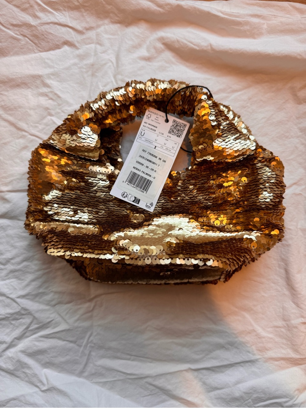 Mango - Gold Sequin Bag